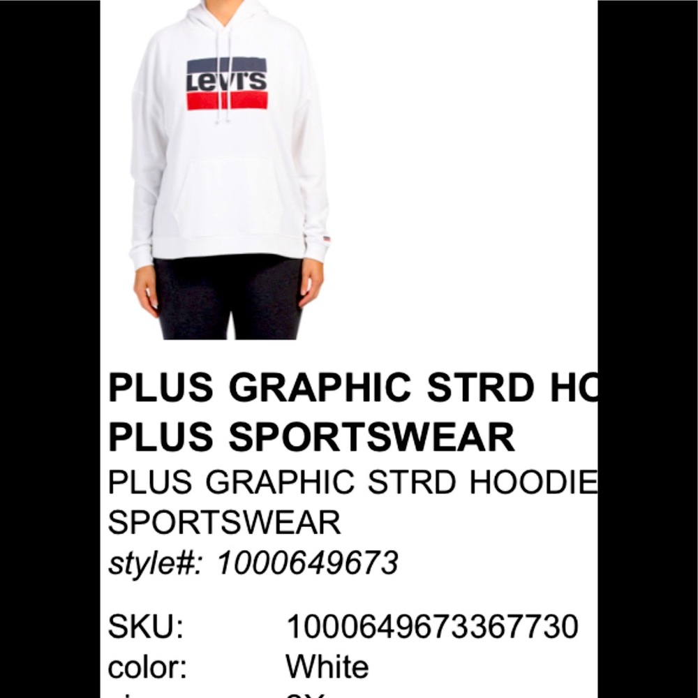 WOMAN’S LEVI’S HOODIE